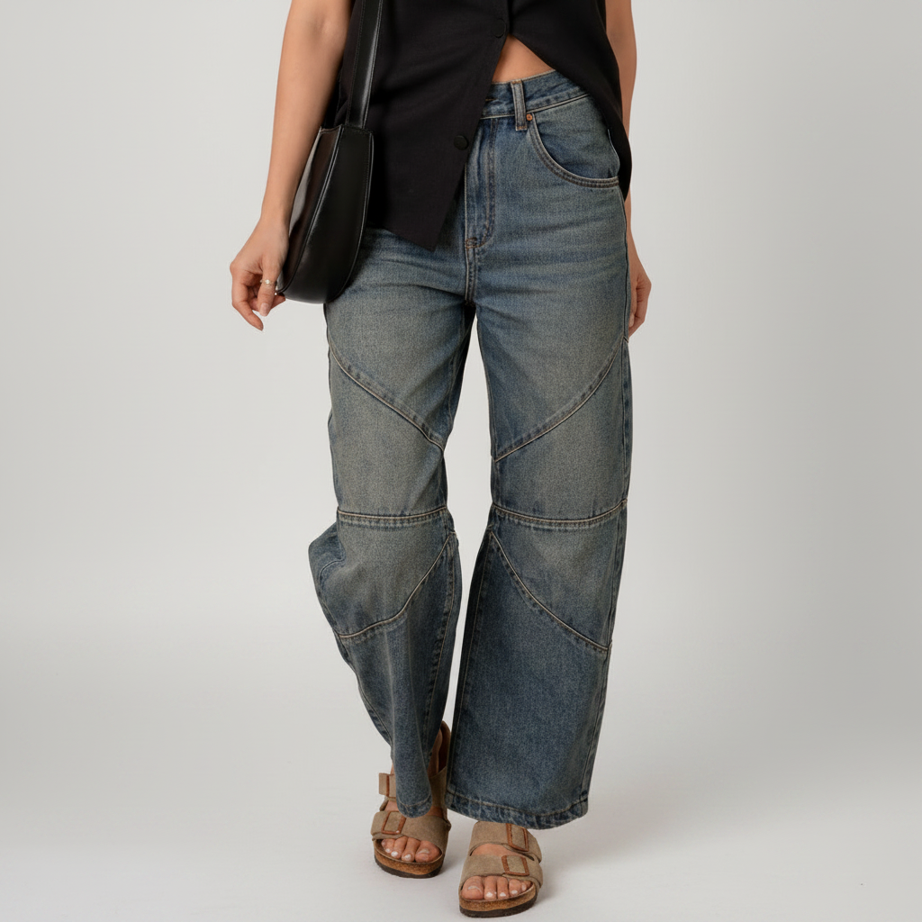 Straight High Waist Jeans