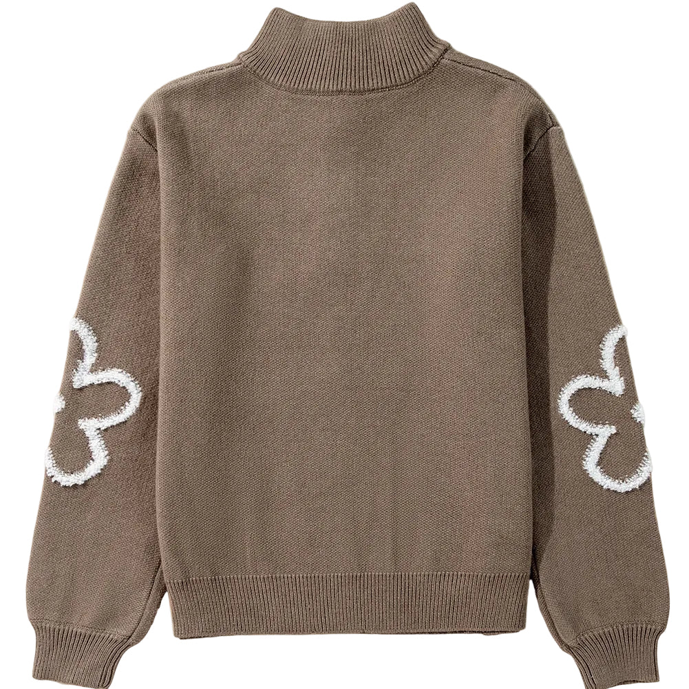 Half Zipper Stand Sweater